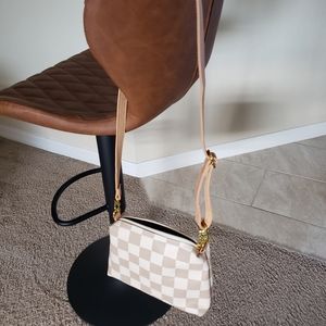 Checkered Cross Body Bag (Women's)